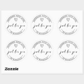 Handmade with Love ⎢ Personalized Sticker (Feuille)