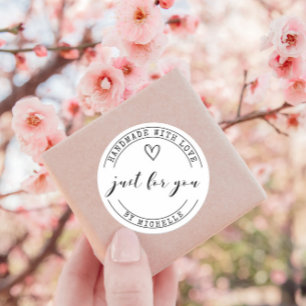 Handmade with Love ⎢ Personalized Sticker