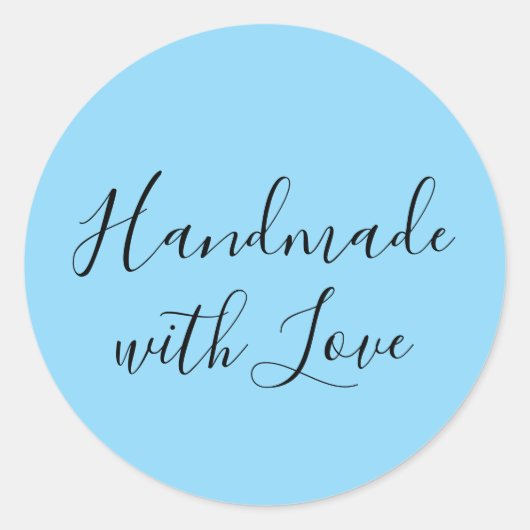 Handmade with Love Sticker (Voorkant)