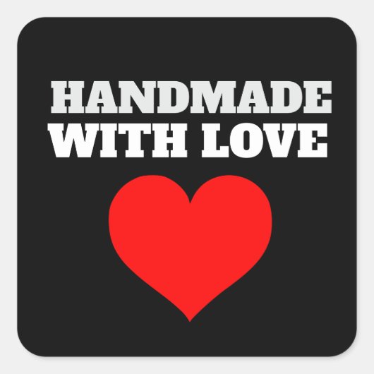 HANDMADE WITH LOVE Sticker STICKERS (Devant)