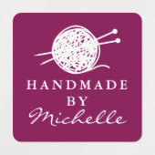 Handmade wool knitting symbol custom DIY clothing Labels (Design 1)