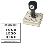 Handmade Your Business Logo Handled Rubber Stamp Rubberstempel (Gestempeld)