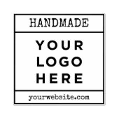 Handmade Your Business Logo Handled Rubber Stamp Rubberstempel (Afrduk)