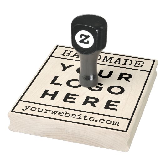 Handmade Your Business Logo Handled Rubber Stamp Rubberstempel (Stempel)