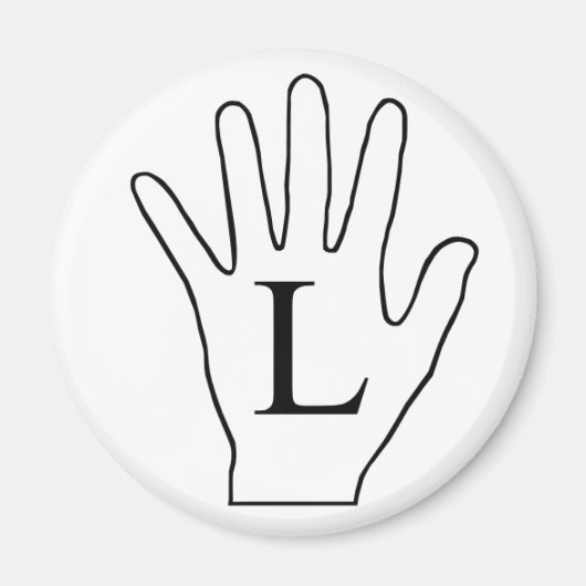 Handmagneet (links) magneet (Voorkant)