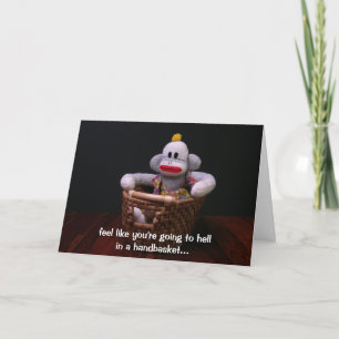 Handmand Verjaardag Aap Kaart