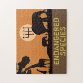 HANDMATIG - bedreigd Legpuzzel (Verticaal)