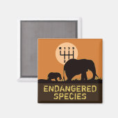 HANDMATIG - bedreigd Magneet (Voorkant / Achterkant)