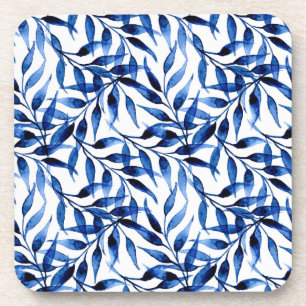 Handmatig gekleurd inktpatroon Waterverf Bier Onderzetter