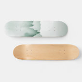 Handmatig gekleurd Waterverf berglandschap Skateboard (Horizontaal)