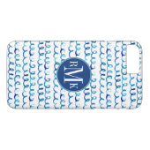 Handmatig geschilderd blauw Waterverf avy patroon Case-Mate iPhone Case (Achterkant (Horizontaal))