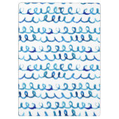 Handmatig geschilderd blauw Waterverf avy patroon Klembord (Achterkant)