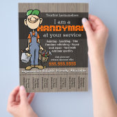 Handmatig Man.Carpenter.Plumber.Painter.Yard-werk Flyer (Hand)