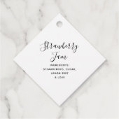 HANDMATIG MET VERLIES AANGEPASTE, moderne Script K Bedankjes Labels (Achterkant)