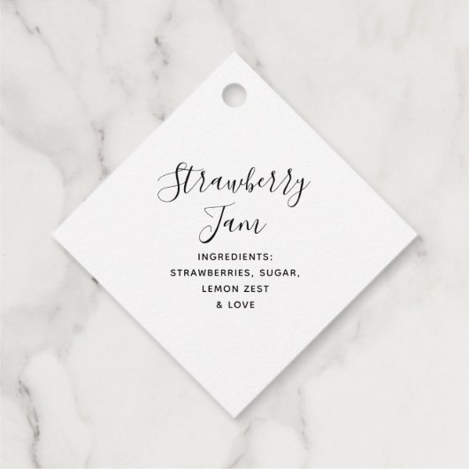 HANDMATIG MET VERLIES AANGEPASTE, moderne Script K Bedankjes Labels (Achterkant)