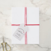 HANDMATIG MET VERLIES AANGEPASTE Moderne Script Kr Cadeaulabel (Met Touw)