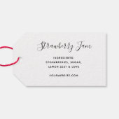 HANDMATIG MET VERLIES AANGEPASTE Moderne Script Kr Cadeaulabel (Achterkant Horizontaal)
