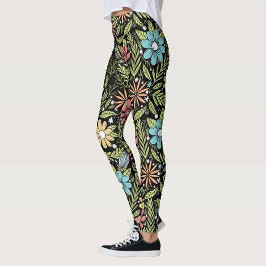Handmatige afvoerbloemen leggings (Links)