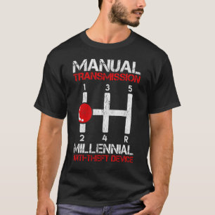 Handmatige diefstalbeveiliging van de auto t-shirt