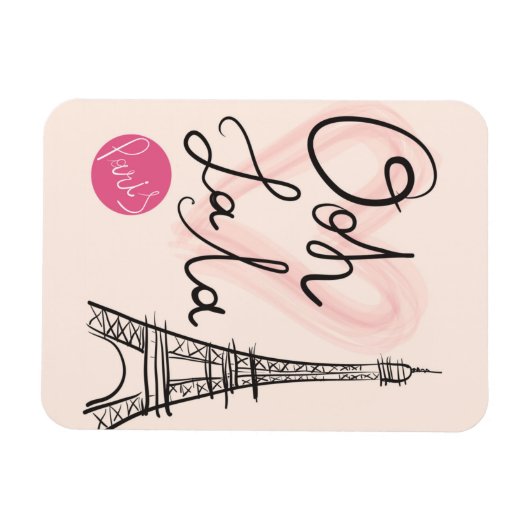 Handmatige Eiffeltoren Magneet (Horizontaal)