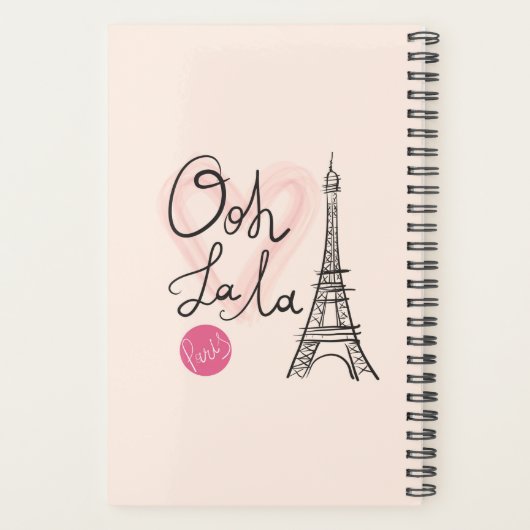 Handmatige Eiffeltoren Planner (Achterkant)