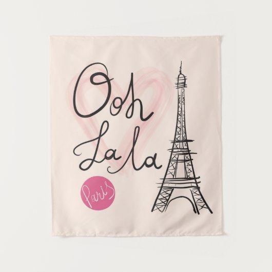 Handmatige Eiffeltoren Wandkleed (Voorkant)