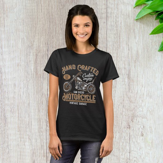 Handmatige motorfiets t-shirt