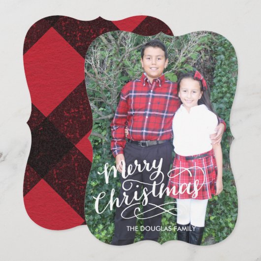 Handmatige vakantiekaart feestdagenkaart (Voorkant / Achterkant)