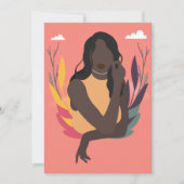 Handmatige zwarte bewustmakingsdag Concept 1/3 Feestdagenkaart (Voorkant)