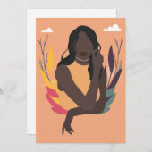 Handmatige zwarte bewustmakingsdag Concept 2/3 Feestdagenkaart (Voorkant / Achterkant)