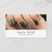 Handmodel, nageltechnicus visitekaartje (Voorkant)