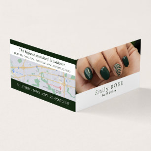 Handmodel, Nail-technicus, Nail Salon Loyalty Visitekaartjes