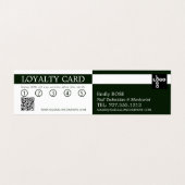 Handmodel, Nail-technicus, Nail Salon Loyalty Visitekaartjes (Binnenkant ongevouwen)