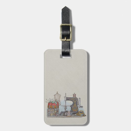 Handnaaimachine Bagagelabel (Voorkant verticaal)