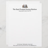 Handnaaimachine Briefhoofd Ontwerp (Voorkant / Achterkant)