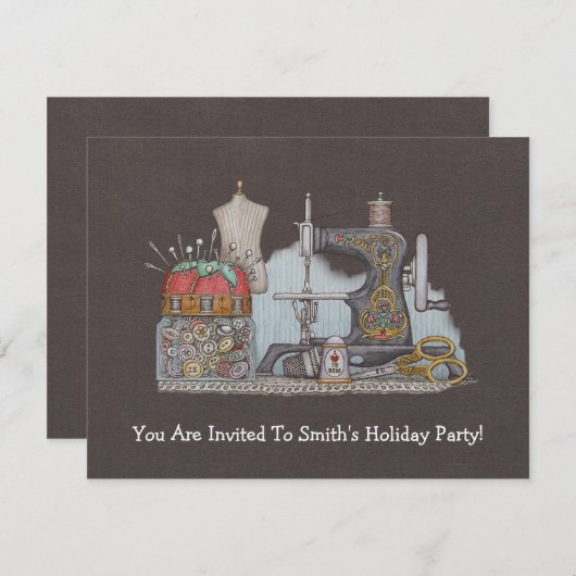 Handnaaimachine Kaart (Voorkant / Achterkant)