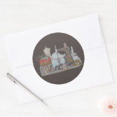 Handnaaimachine Ronde Sticker (Envelop)