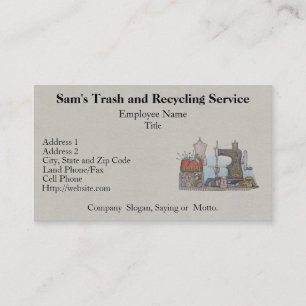 Handnaaimachine Visitekaartje