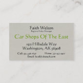 Handnaaimachine Visitekaartje (Achterkant)