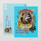 Handolphin Funny Dolphin Animal Composer Handel Briefkaart (Voorkant / Achterkant)