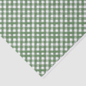 HANDPAINTED GINGHAM Green Mix met Toile Tissuepapier (Detail)