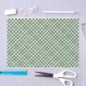 HANDPAINTED GINGHAM Green Mix met Toile Tissuepapier (Craft)