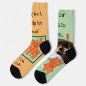 Handpainted Halloween Ghouls and Goblins PHOTO Sokken (Links)