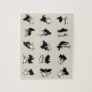 handpalmspelen voor de schaduw van de hand legpuzzel