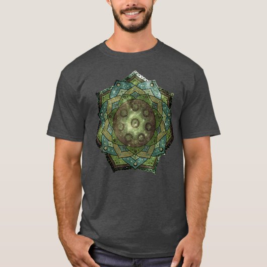 Handpan Hang drum Mandala T-shirt (Voorkant)