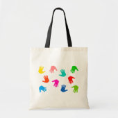 Handprints Canvas tas (Voorkant)