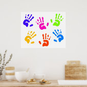 HandPrints Poster (Keuken)