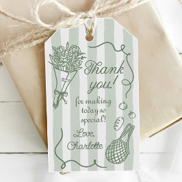 Handrawn Fresh Off the Market Vrijgezellenfeest Cadeaulabel
