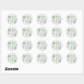 Handrawn Fresh Off the Market Vrijgezellenfeest Ronde Sticker (Vel)