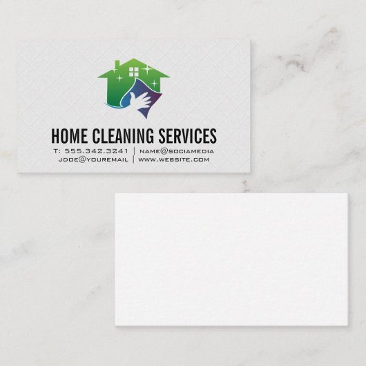 Handreiniging Home Logo Visitekaartje (Voorkant / Achterkant)